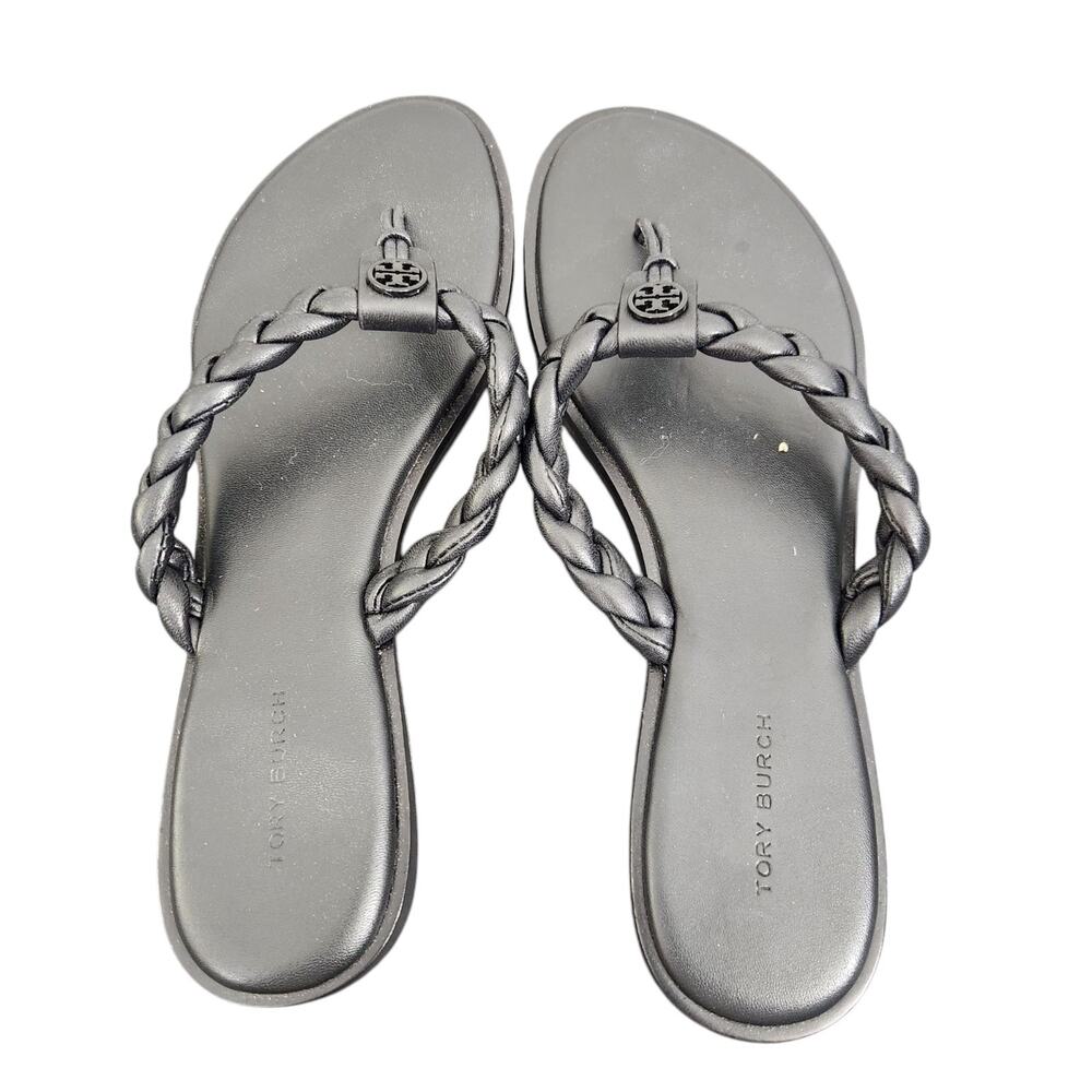 Tory Burch Black Braided Sandals